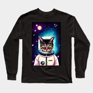 Catronaut For Space and Kitten Lovers Long Sleeve T-Shirt